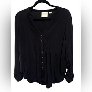 Mauve By Anthropologie Button Down Top Sz 12